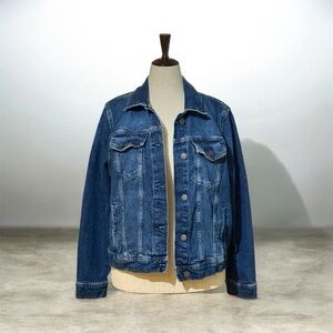 A.N.A (A New Approach) Women's Traditional Trucker Style Jean Jacket - Size XL